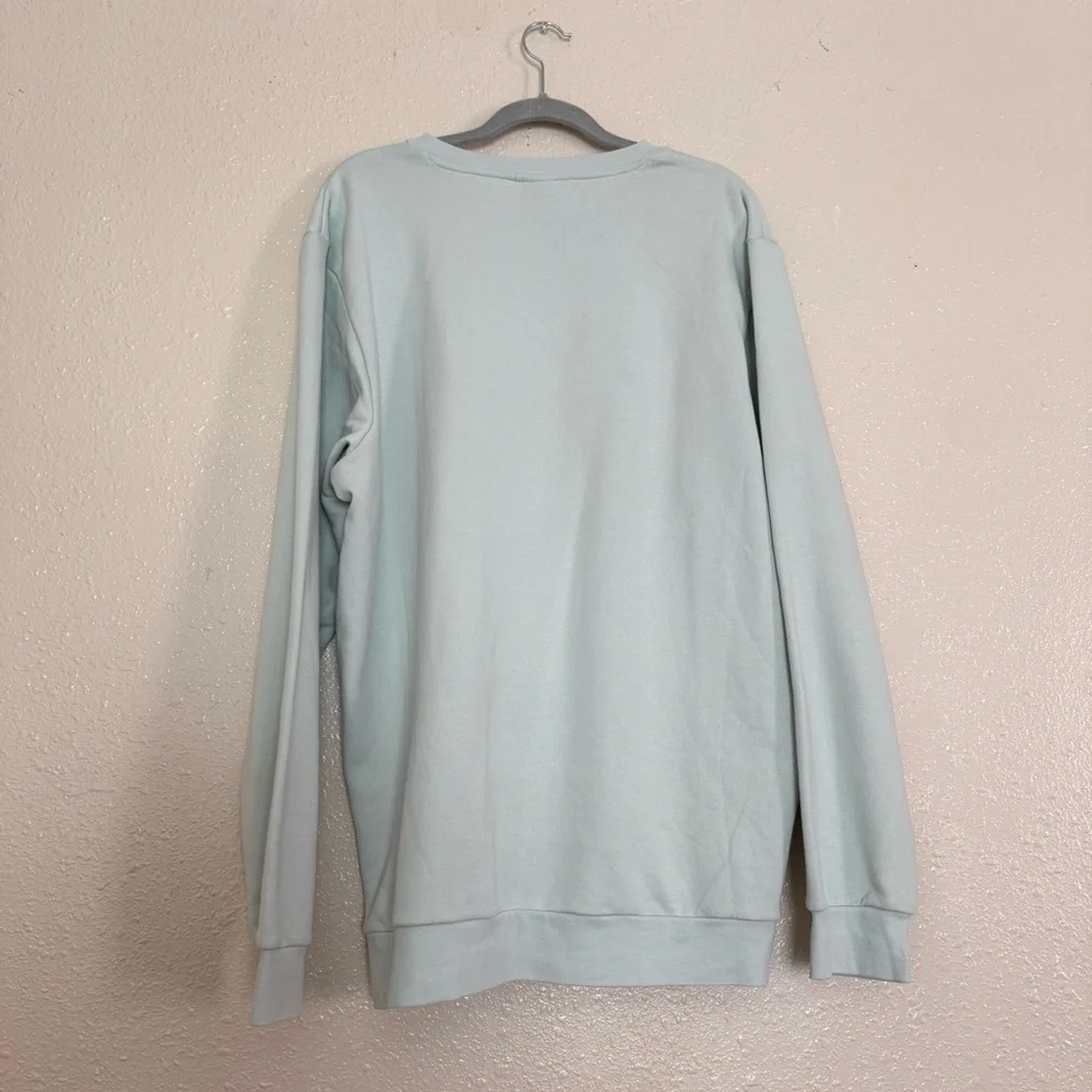 Adidas Essentials Fleece Sweatshirt in Linen Green